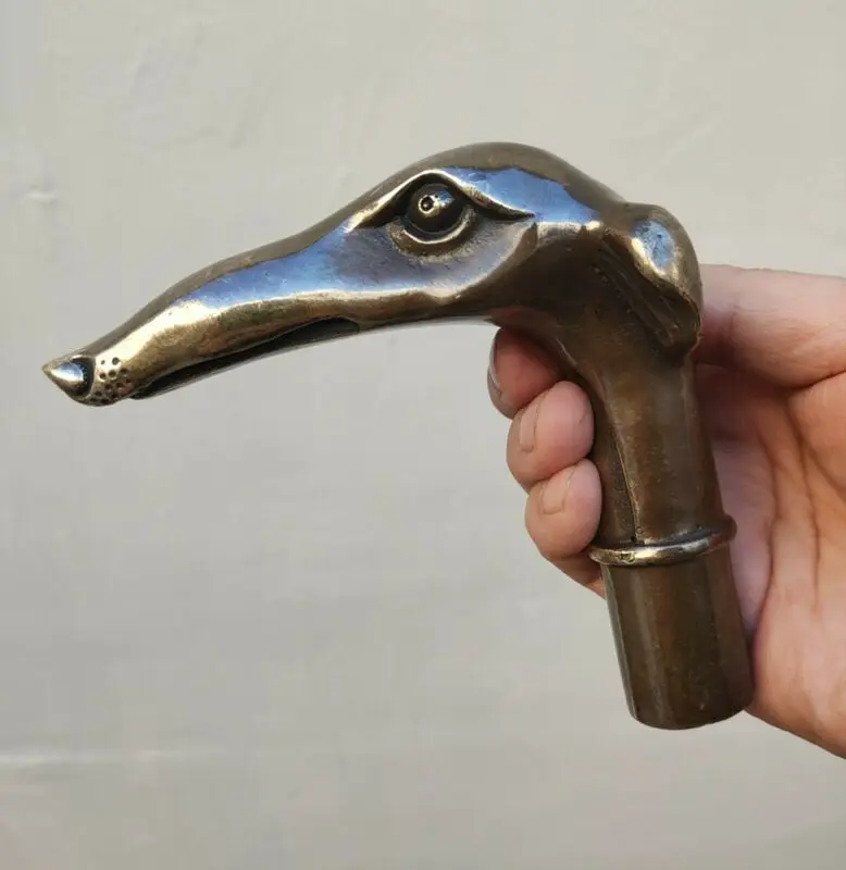 Vintage Collectible Guns - Antique Victorian Walking Stick with Bronze