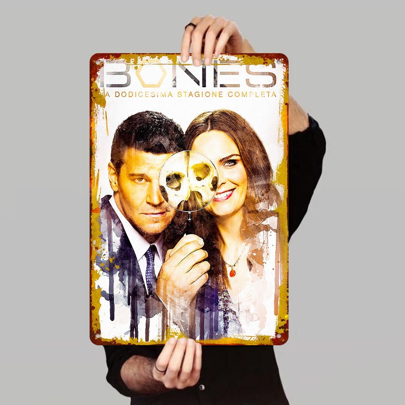 Vintage Collectible Show - Bones Season 12 Poster Metal Tin