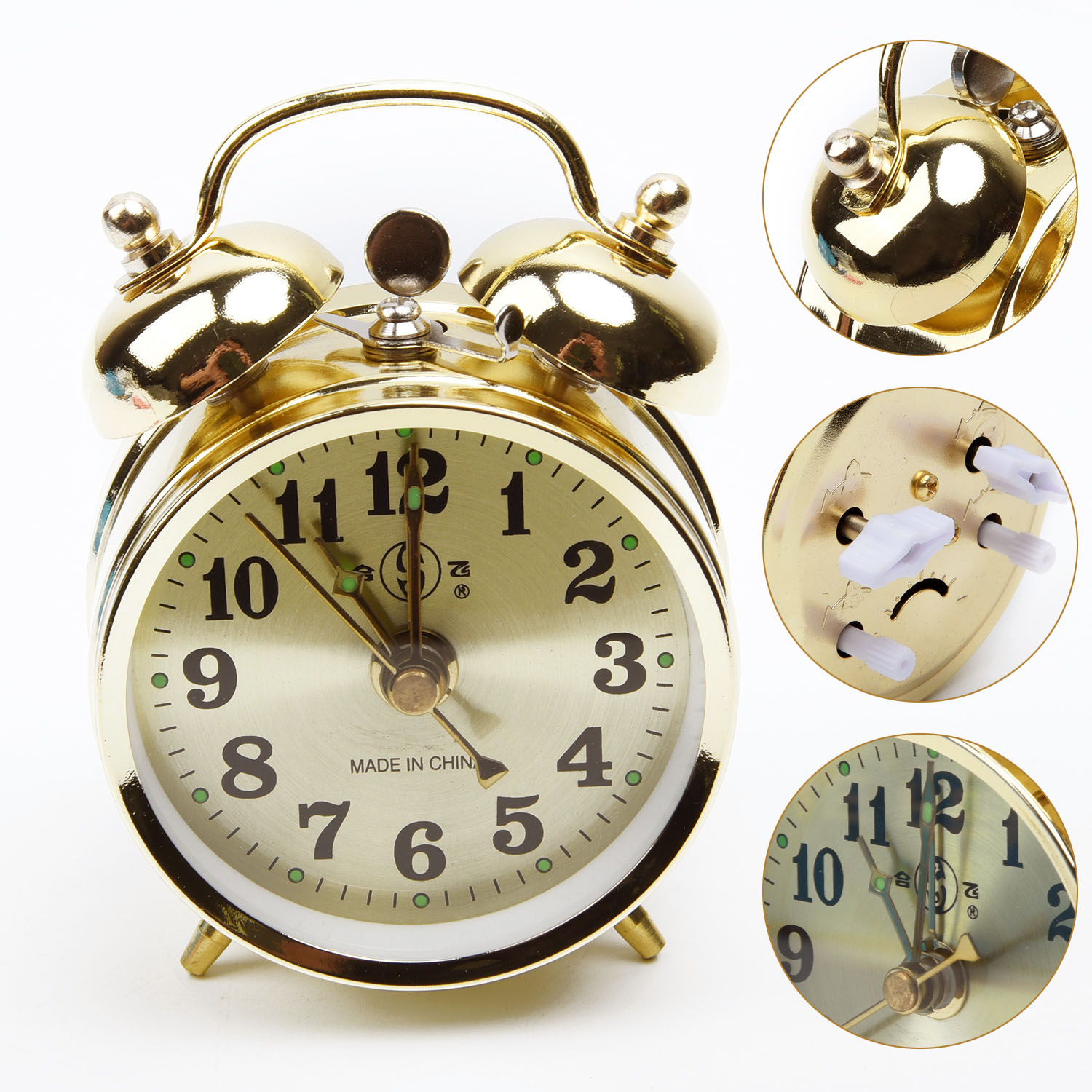 Vintage Collectible Show - Horseshoe Mechanical Gold Alarm Clock Manual
