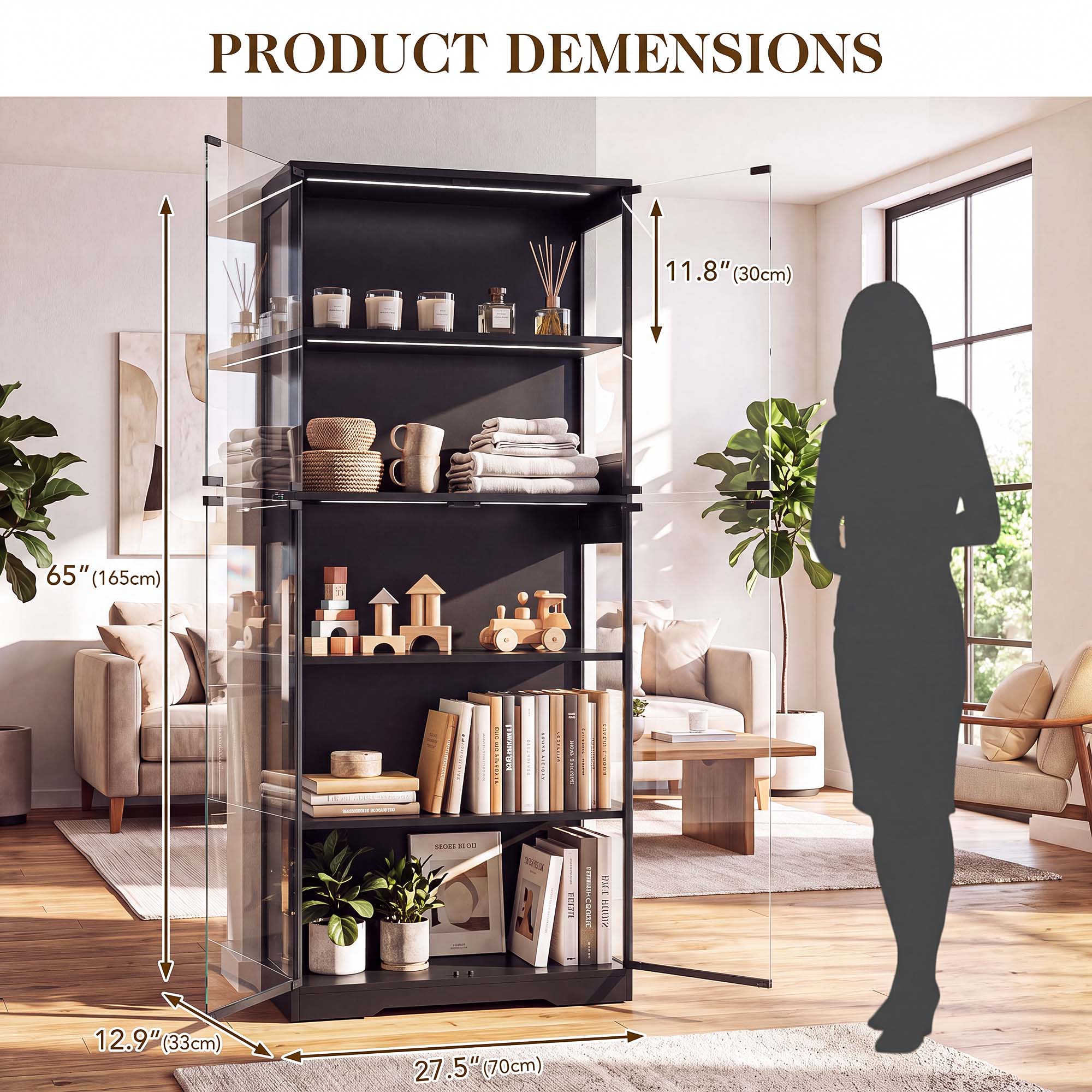 TCGBKAF 5‑Tier Display Cabinet - огляд і ціна Collectible Collection