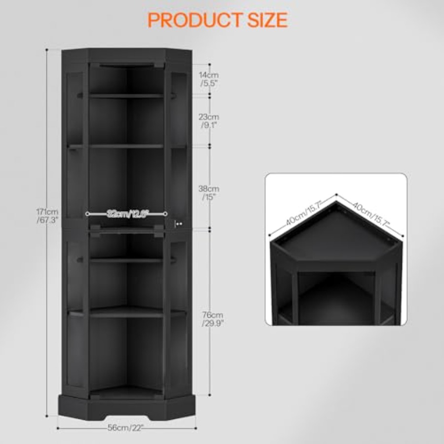Corner display cabinet with te - огляд і ціна Collectible Collection
