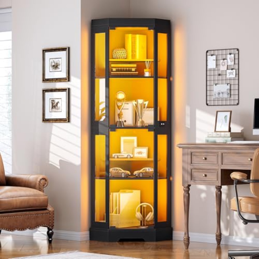 Corner display cabinet with te - огляд і ціна Collectible Collection