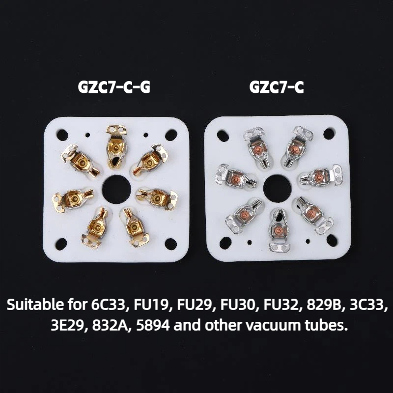 7Pin Ceramic Vacuum Tube Socke - огляд і ціна Tube Amplifier Part