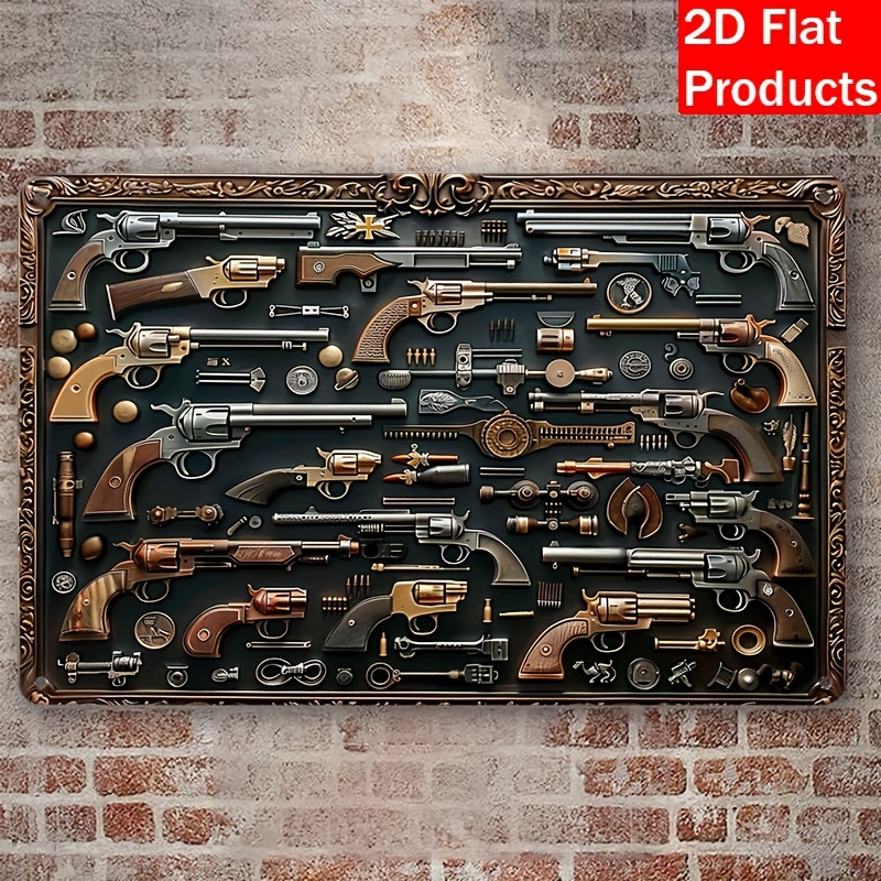 [Metal Decorative Plaque] Vint - огляд і ціна Vintage Collectible Guns