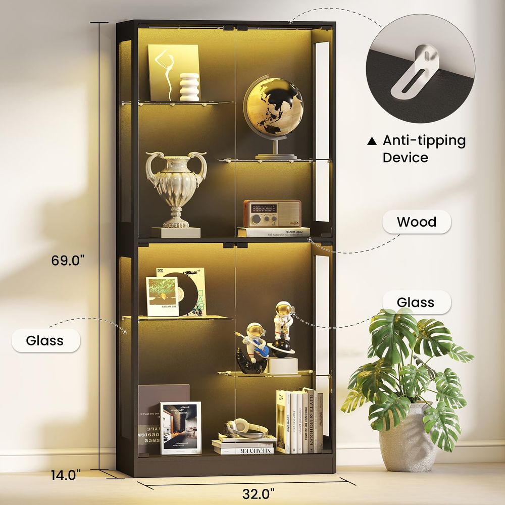 Display Cabinet with Glass Doo - огляд і ціна Collectible Collection