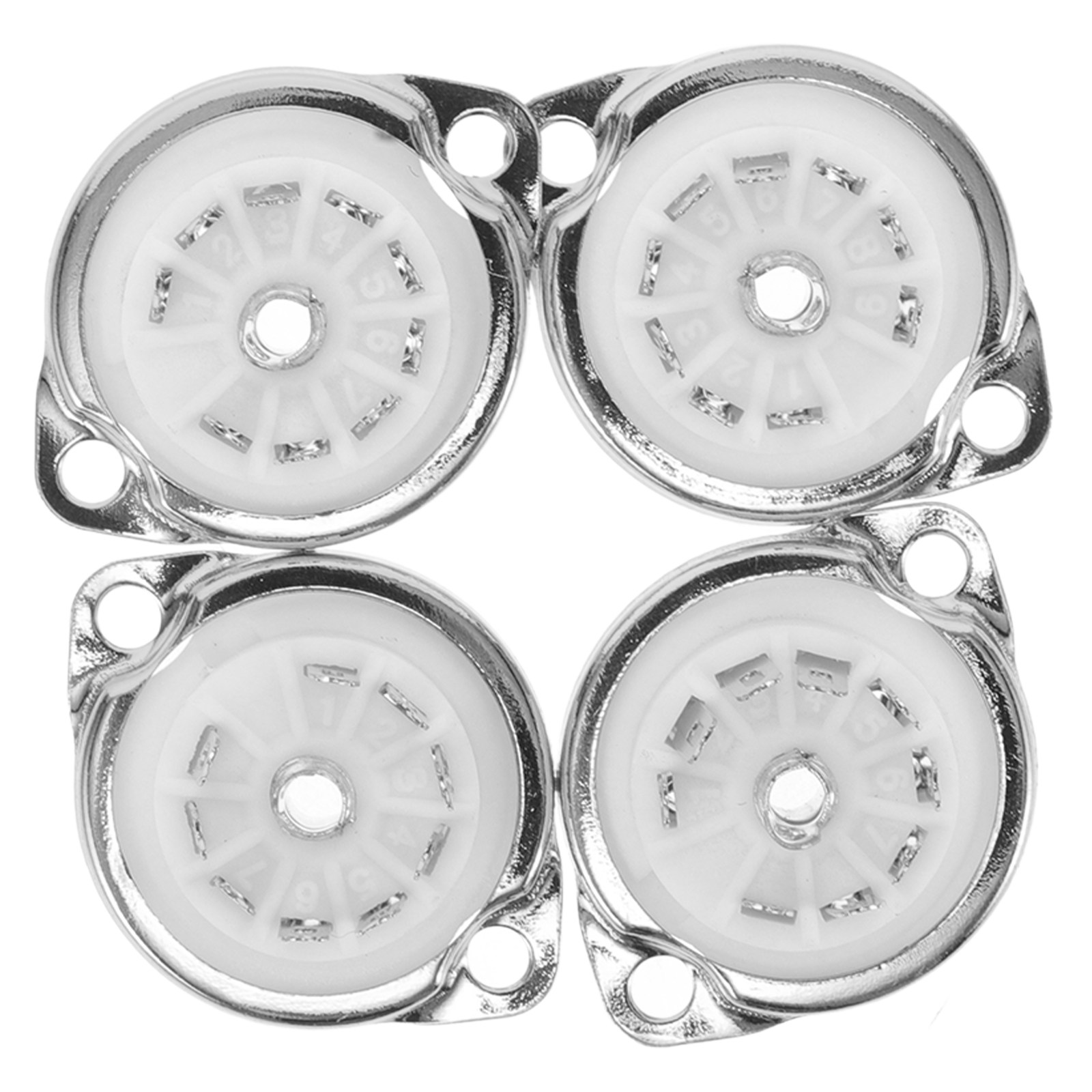 4Pcs 9-Pin Ceramic Tube Socket - огляд і ціна Tube Amplifier Part