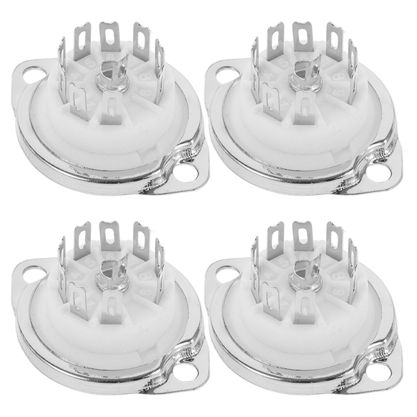 4Pcs 9-Pin Ceramic Tube Socket - огляд і ціна Tube Amplifier Part